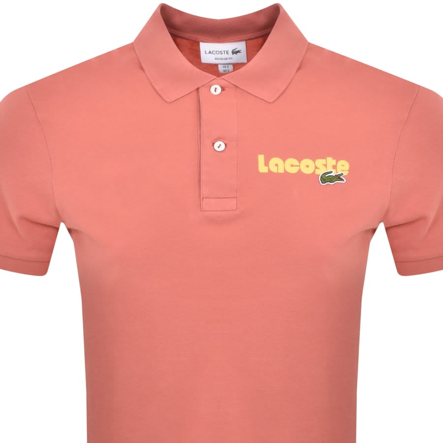 Polo orange lacoste best sale
